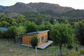 Cabaña de Montaña con Parrilla y vista al Atardecer